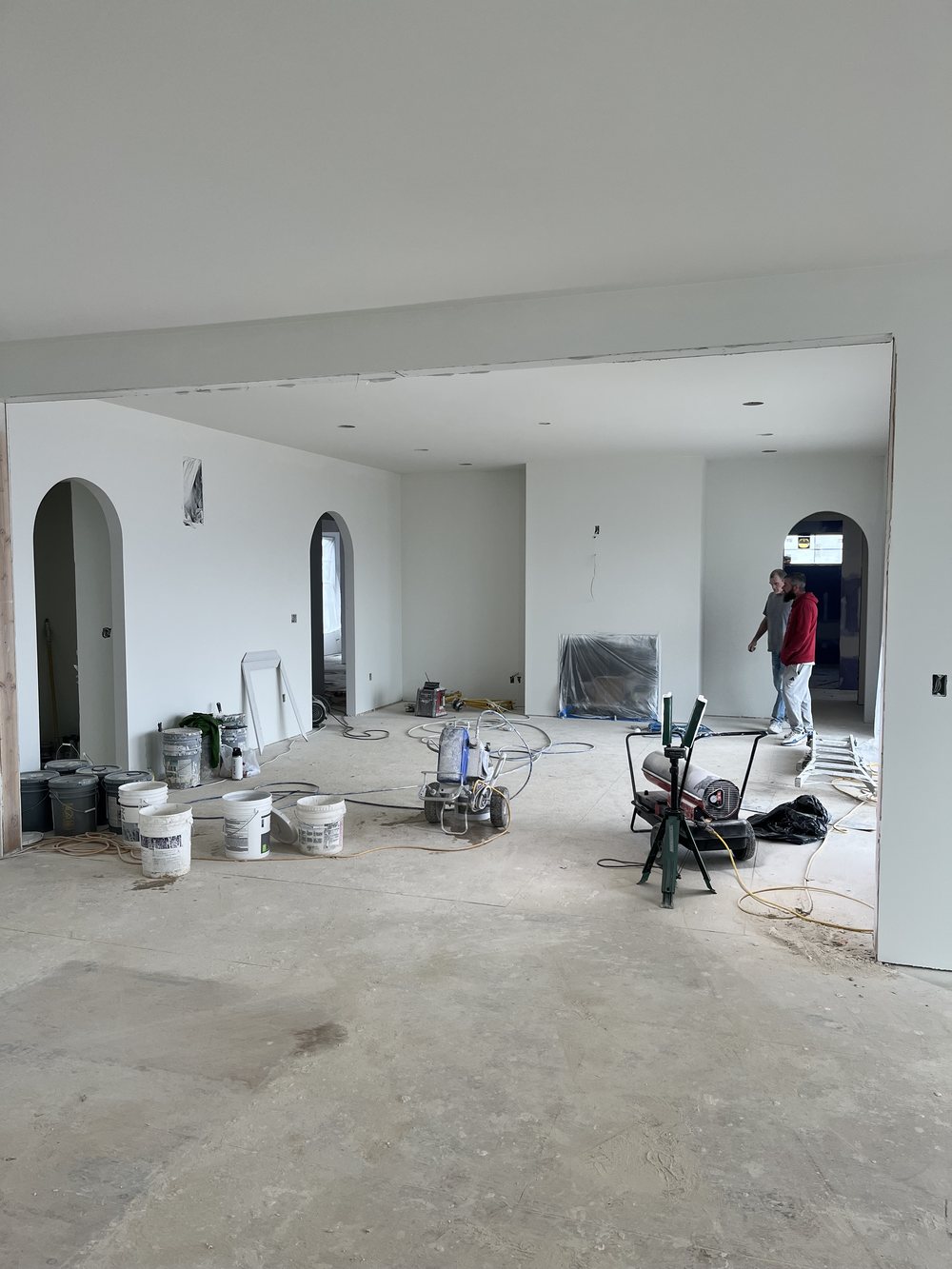 Great room with fireplace and built-ins before the Nelson Home & Company transformation